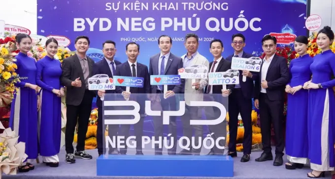 Showroom BYD NEG Phú Quốc khai trương, mở rộng hệ sinh thái xe điện tại đặc khu Phú Quốc