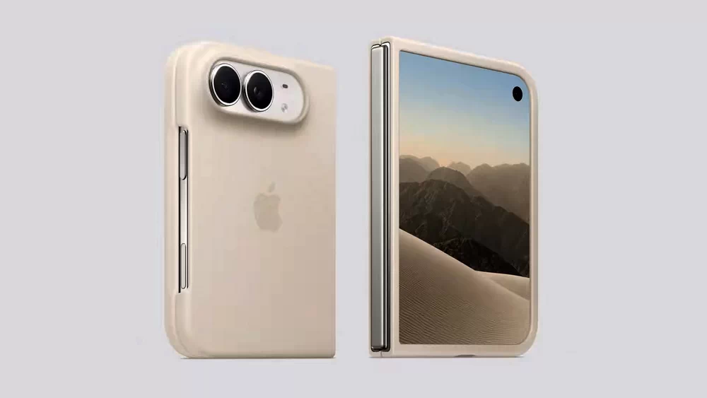 Apple iPhone Duo khi gập